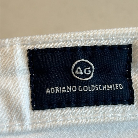 AG Adriano Goldschmied The Prima White Mid Rise Cigarette Skinny Jeans size 27 - Picture 8 of 14